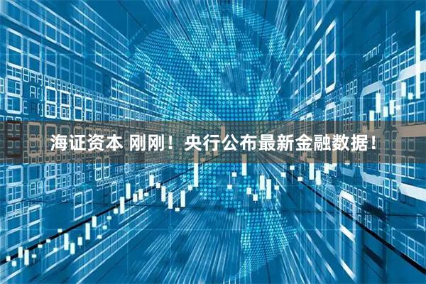 海证资本 刚刚!央行公布最新金融数据!